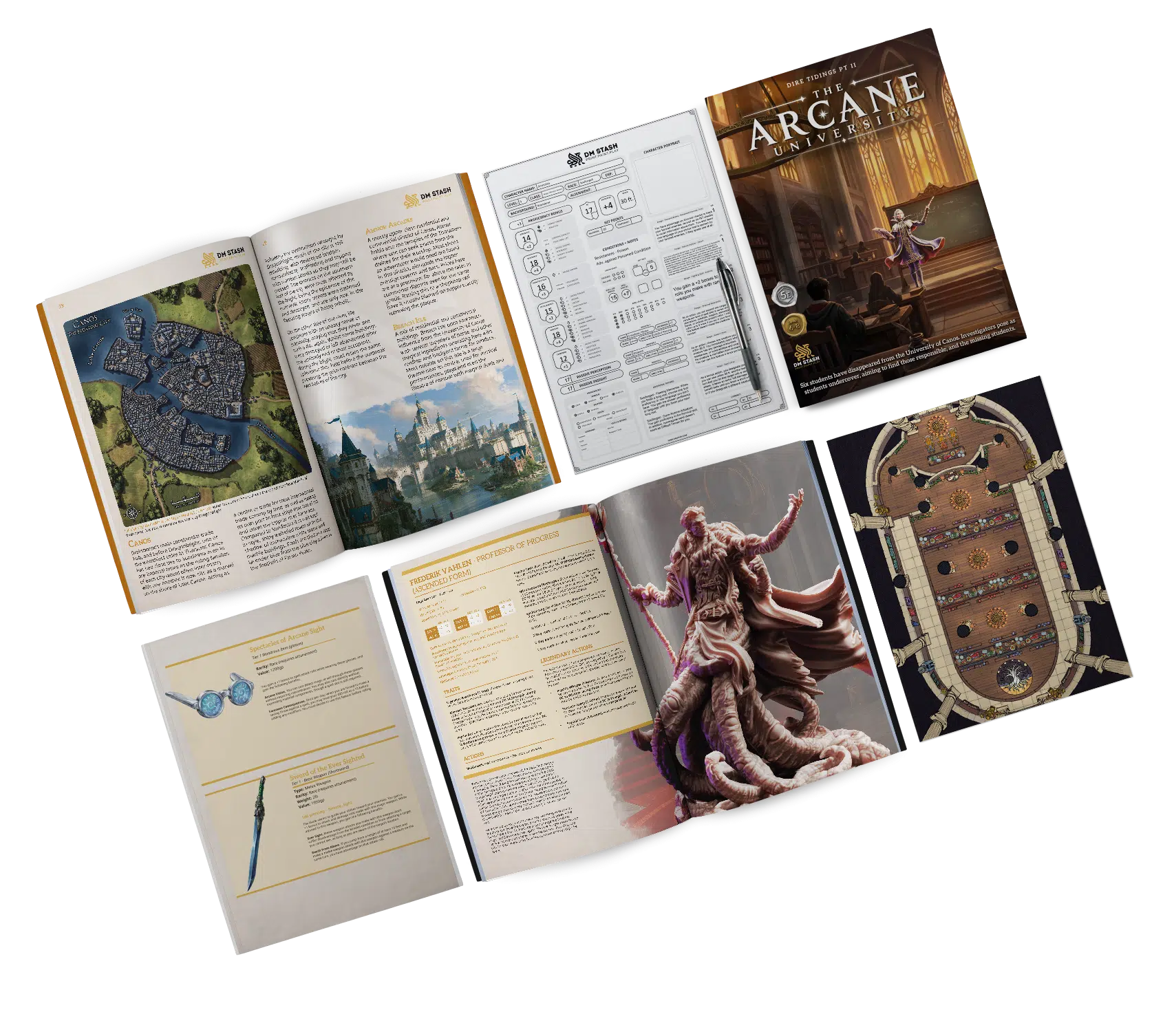 The Arcane University campaign book