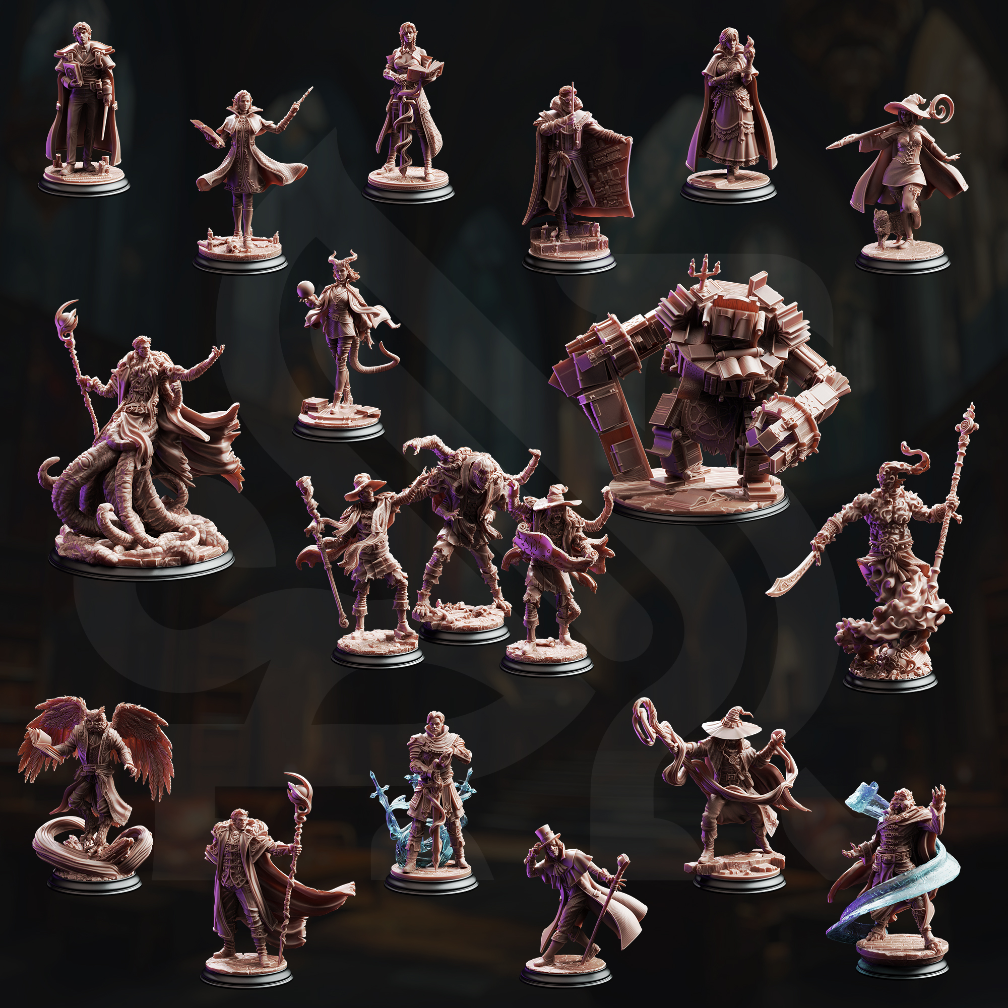 The Arcane University miniatures