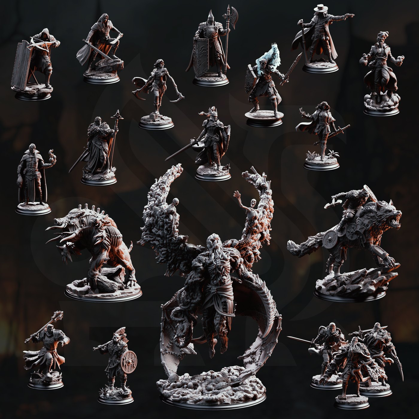 The Dire End miniatures