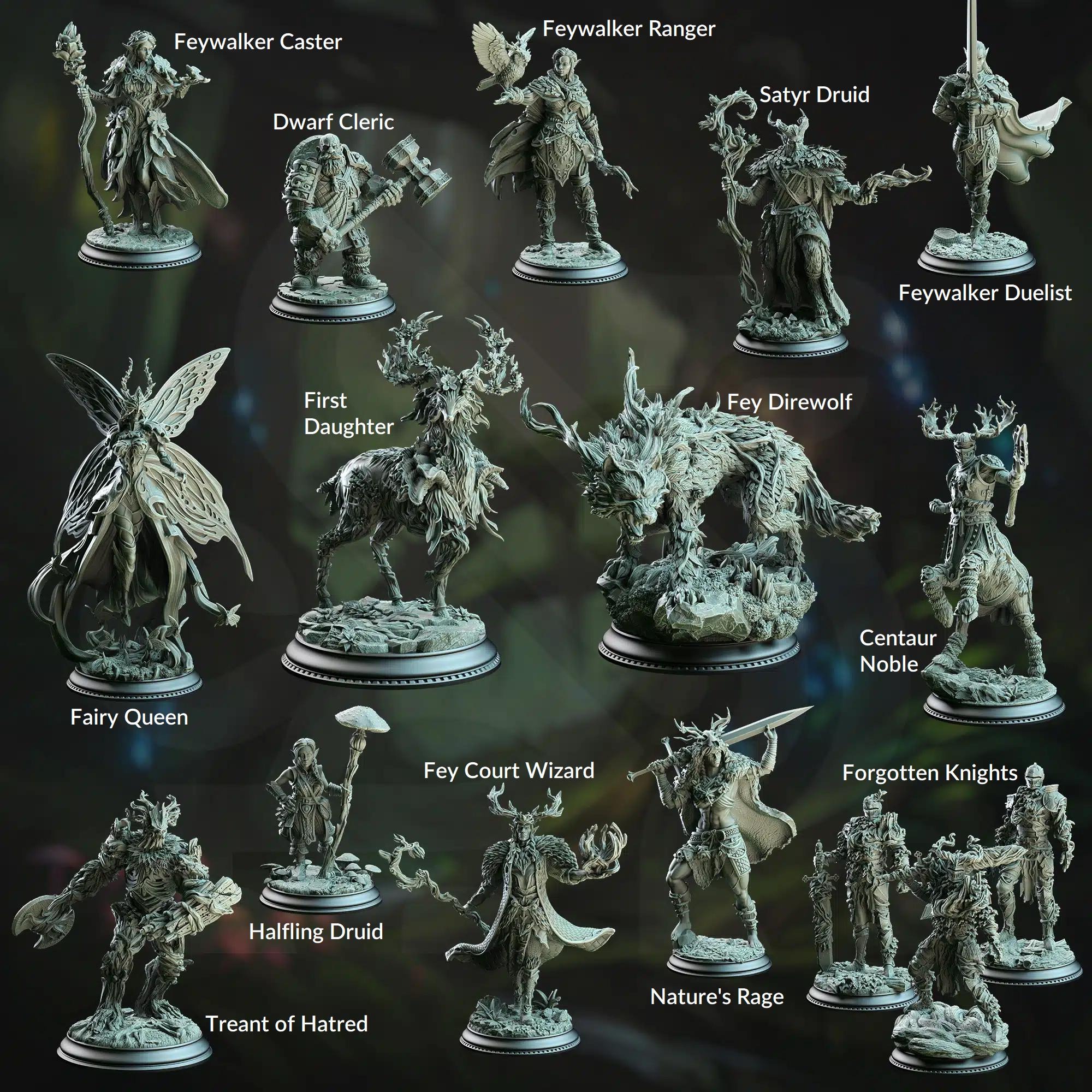 The Fey Court miniatures